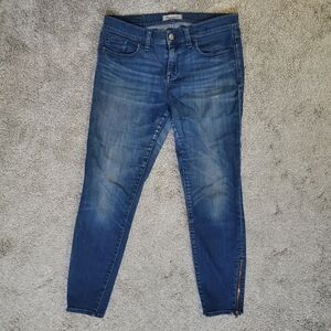 Madewell High-Rise Skinny Jeans Size 30 | Ankle Zip Hem | Denim | Trending